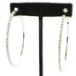 50mm  Rhinestones Hoop Earring