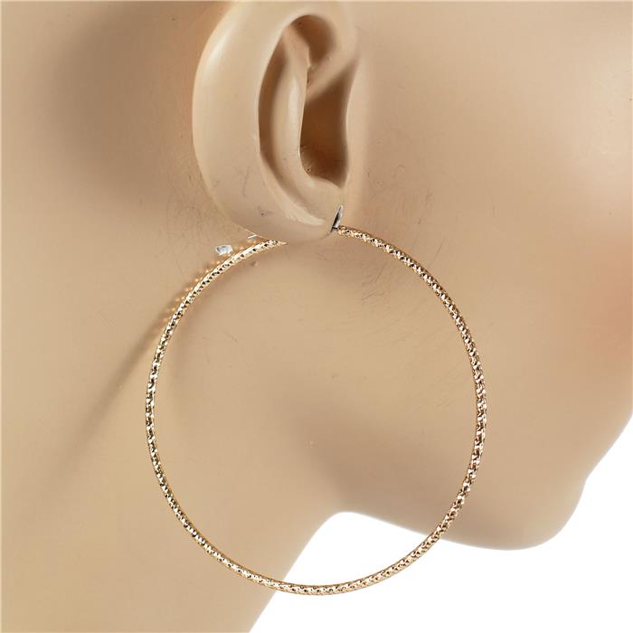 60 MM Thin Hoop Earring