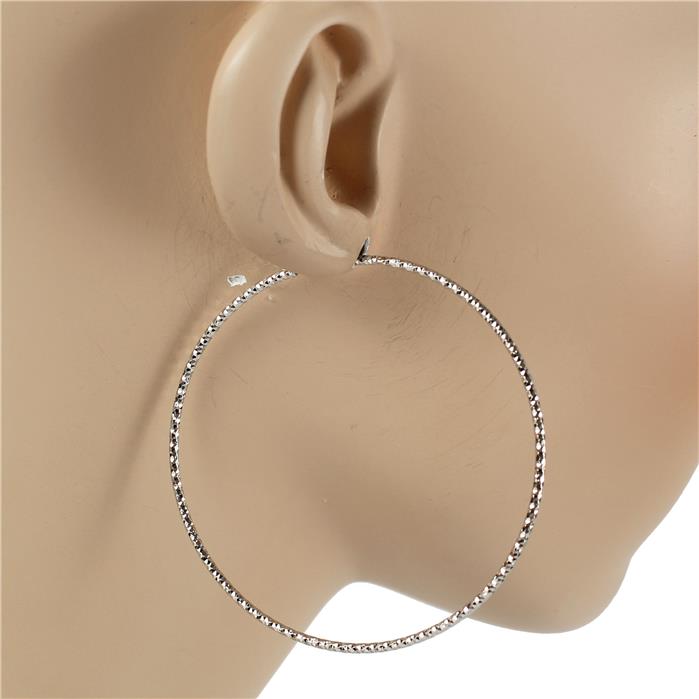 60 MM Thin Hoop Earring