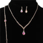 Junior 3 PC Rhinestons Necklace Set