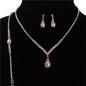 Junior 3 PC Rhinestons Necklace Set