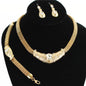 Crystal Metal 3pcs Necklace Set