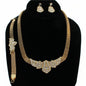 Rhinestones Metal 3pcs Necklace Set