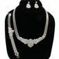 Rhinestones Metal 3pcs Necklace Set