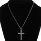 Cubic Zirconia Pendant Cross Necklace