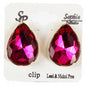 Crystal Tear Clip-On Earring