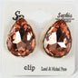 Crystal Tear Clip-On Earring