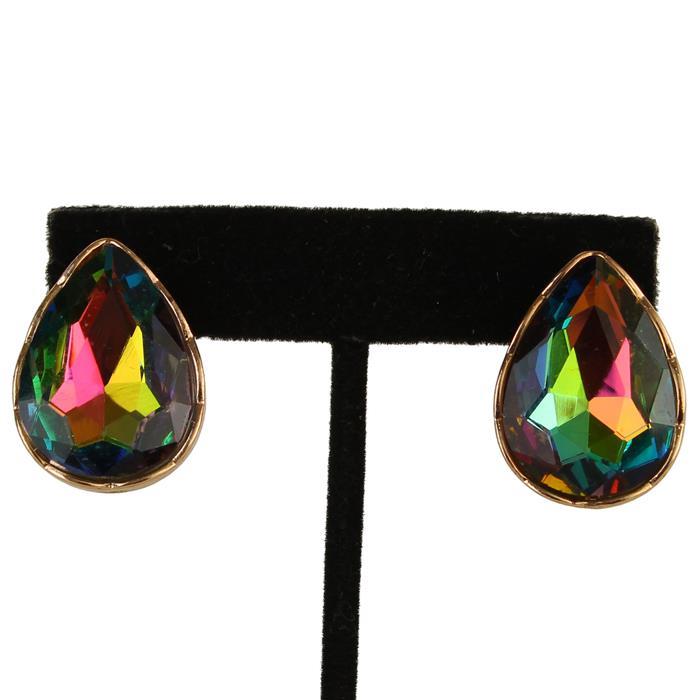 Crystal Tear Clip-On Earring