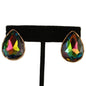 Crystal Tear Clip-On Earring