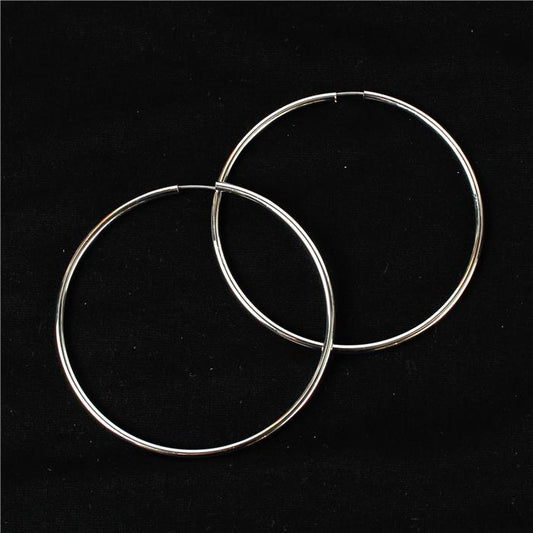 60 MM Endless Plain Hoop Earring