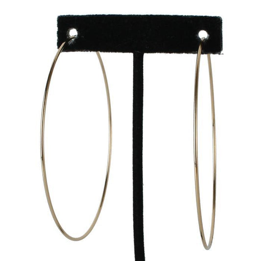 80mm Endless Thin Hoop Earring