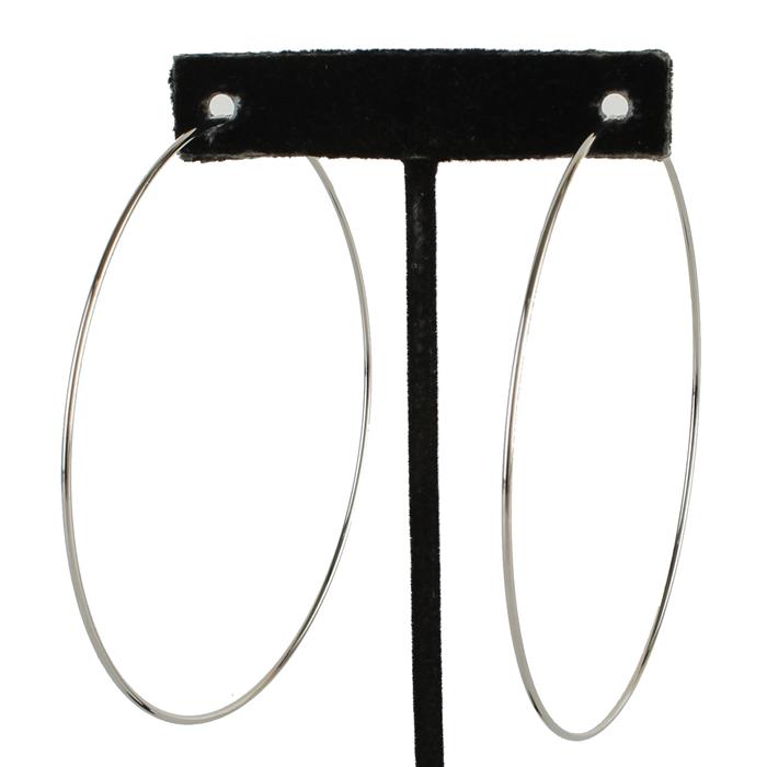 80mm Endless Thin Hoop Earring