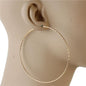 80mm Endless Thin Hoop Earring