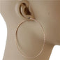 80mm Endless Thin Hoop Earring