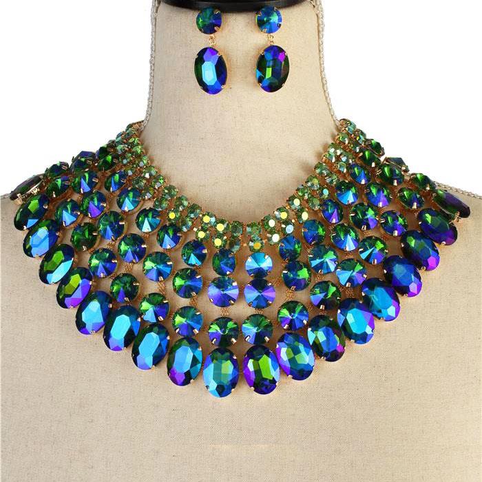 Crystal Evening Necklace Set