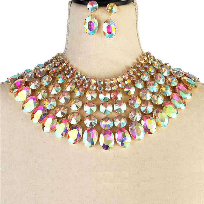 Crystal Evening Necklace Set