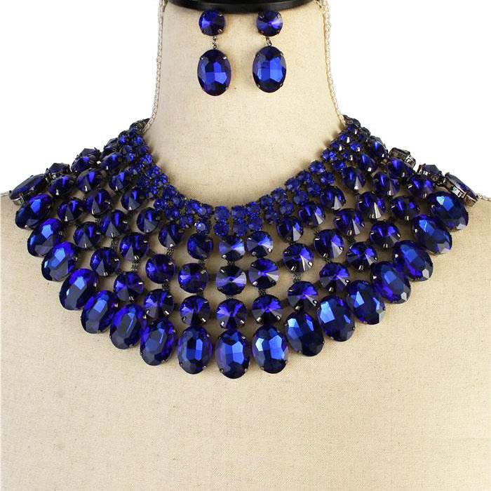 Crystal Evening Necklace Set