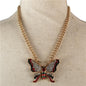 Metal Pendant Butterfly Necklace