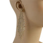 Rhinestones Long Fringed Earring