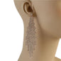 Rhinestones Long Fringed Earring