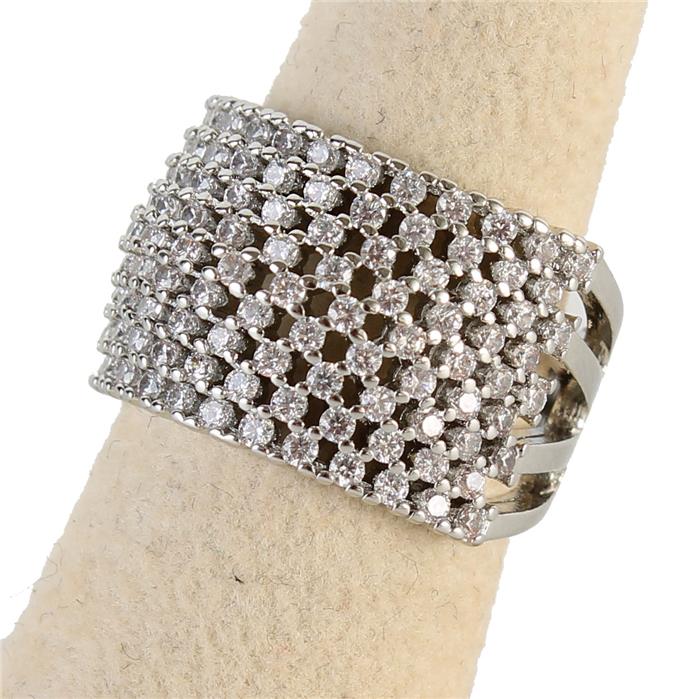 9 inch Cubic Zirconia Pave Ring