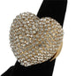 Fashoin Rhinestones Heart Ring