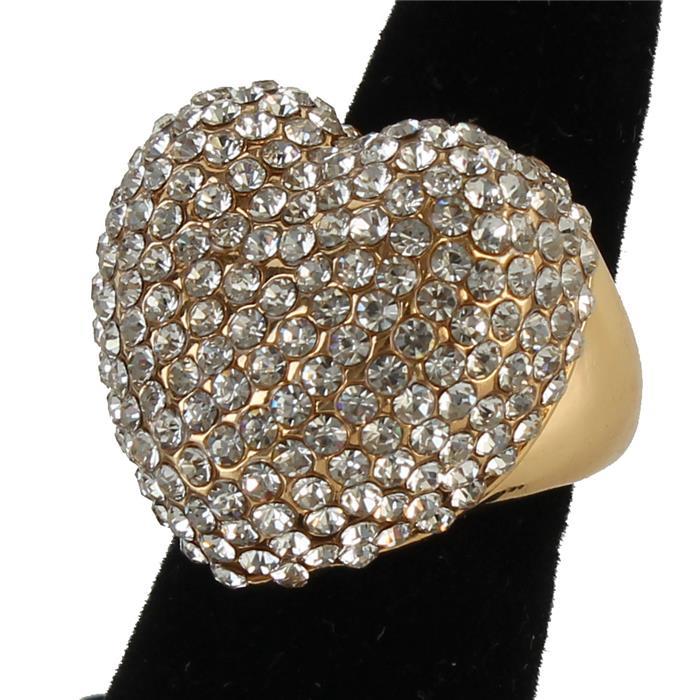 Fashoin Rhinestones Heart Ring