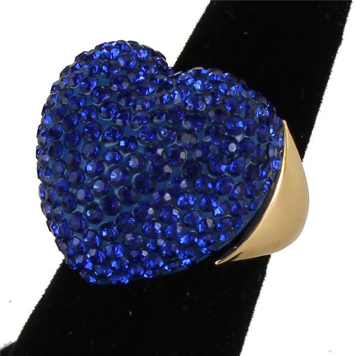 Fashoin Rhinestones Heart Ring