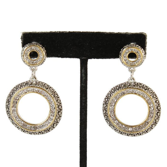 CZ Circle Dangling Earring