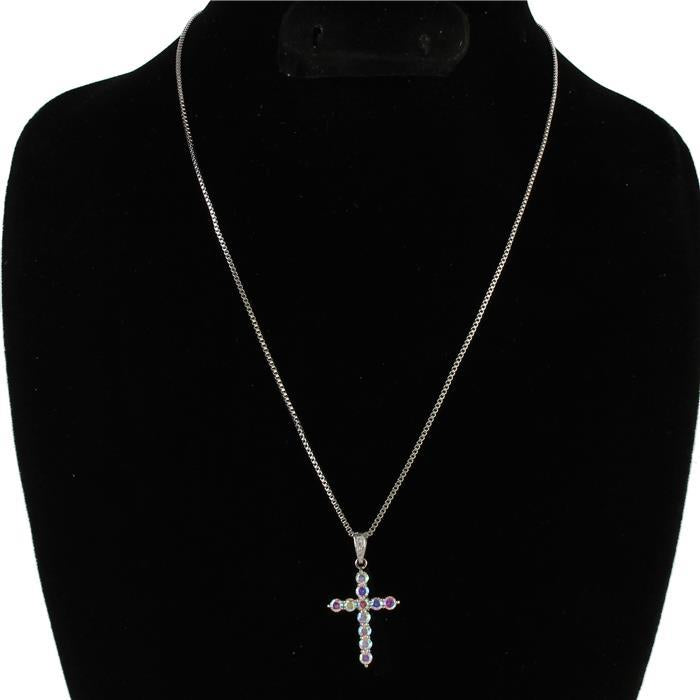 Cubic Zirconia Cross Necklace