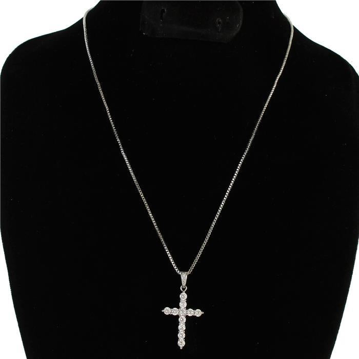 Cubic Zirconia Cross Necklace