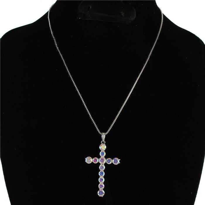 Cubic Zirconia Cross Necklace