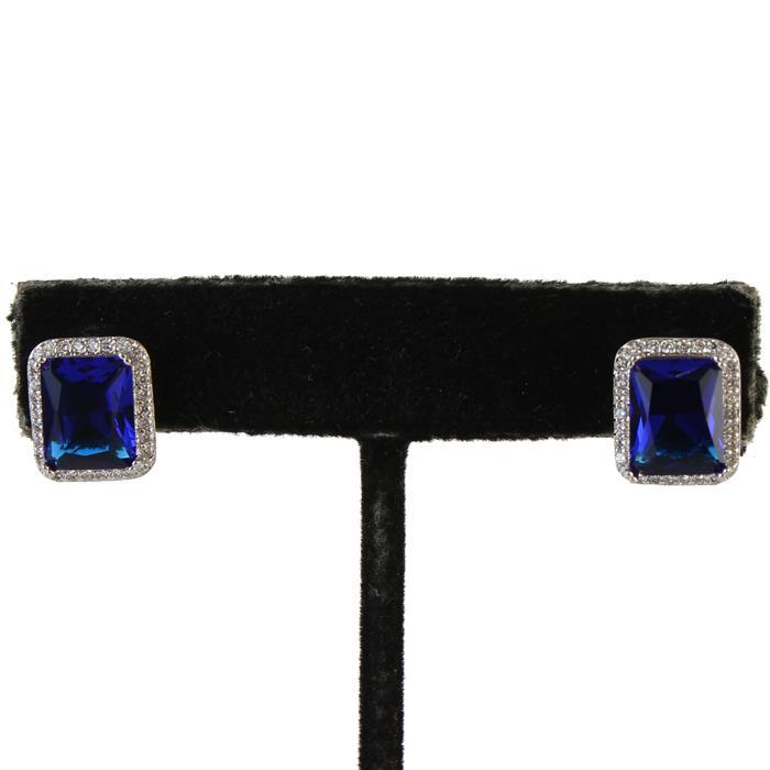 CZ Rectangle Earring