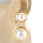 Fashion Clip- On Pearl Dangling Earring