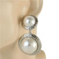 Fashion Clip- On Pearl Dangling Earring