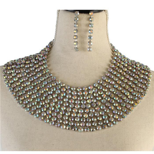 Crystal Evening Necklace Set