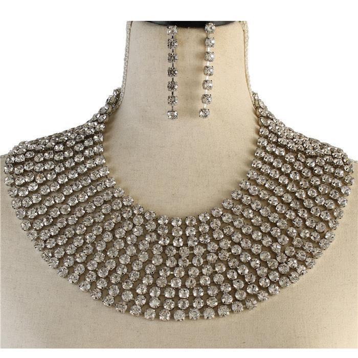 Crystal Evening Necklace Set