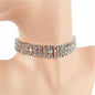 Crystal 3 Row Choker