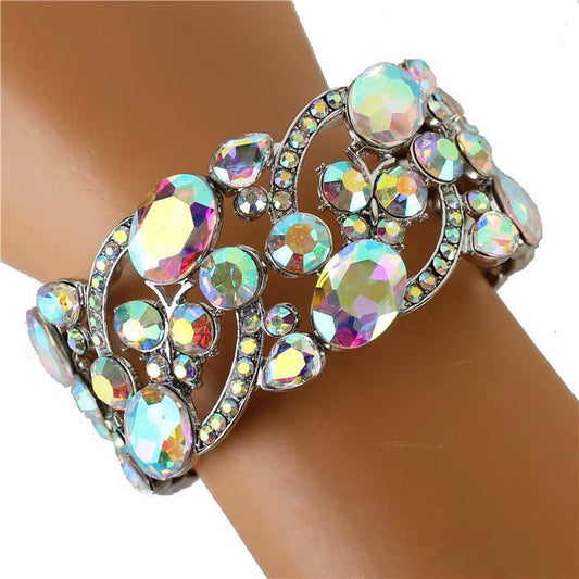 Crystal Oval Swirl Bracelet