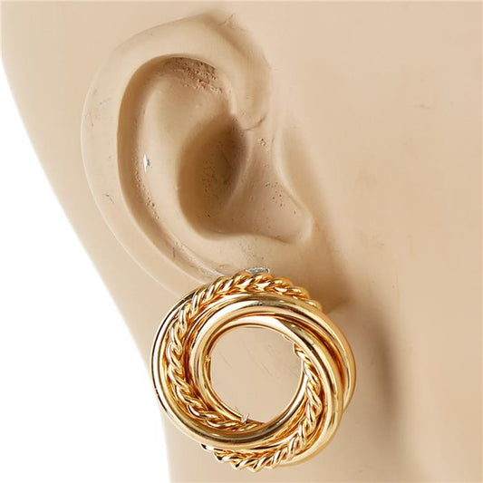 Metal Fashion Round Earring