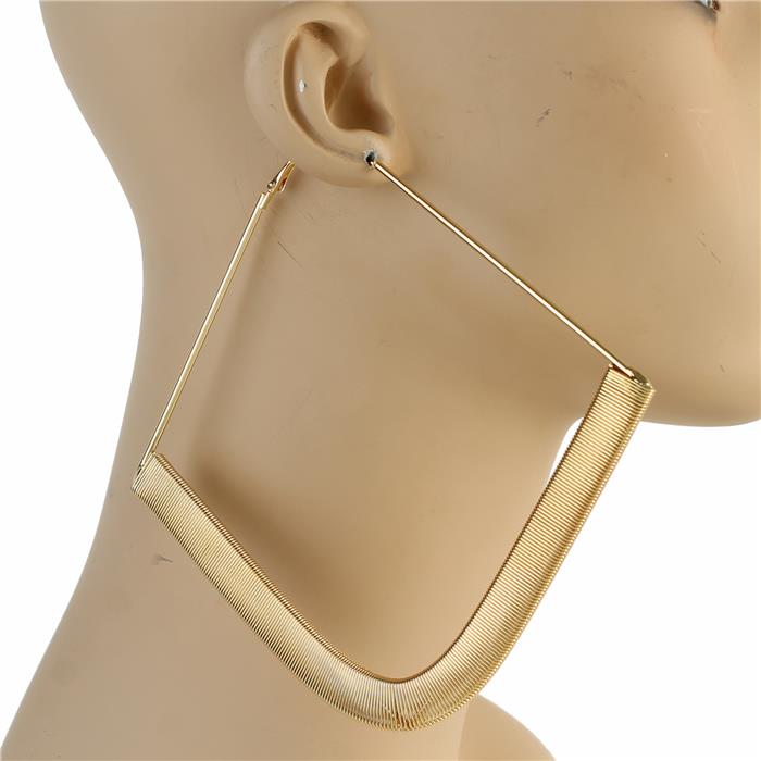 120mm Metal Square Earring