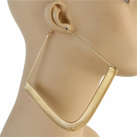 120mm Metal Square Earring