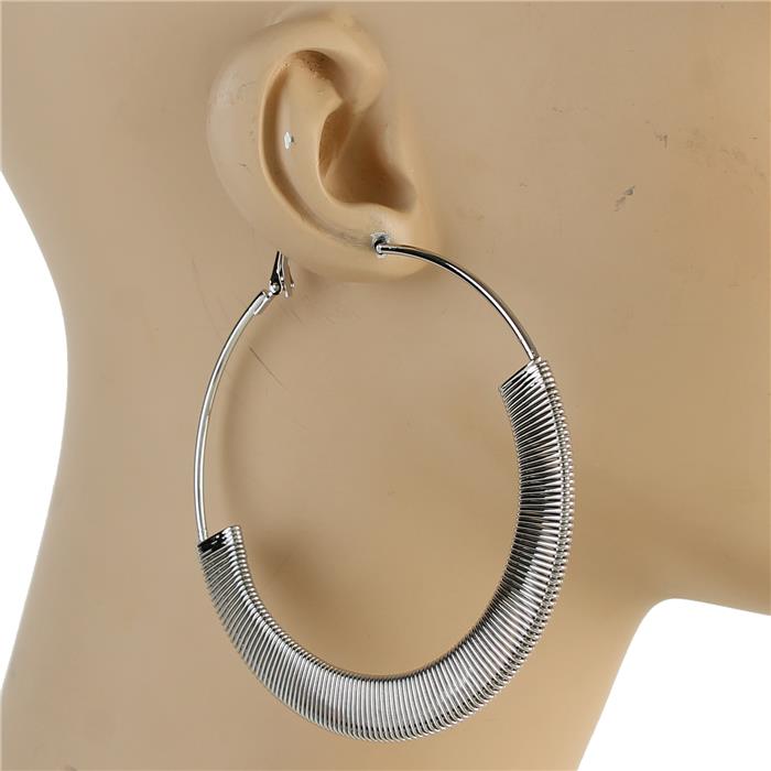 80mm Metal Hoop Earring