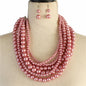 Pearl 7 Layers Necklace Set