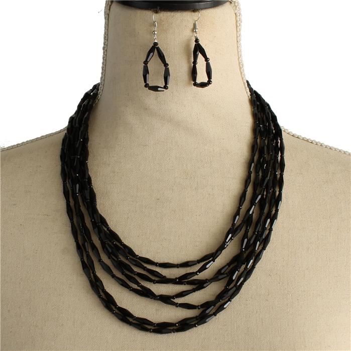 Fashion Multilayereds Beads Necklace Set