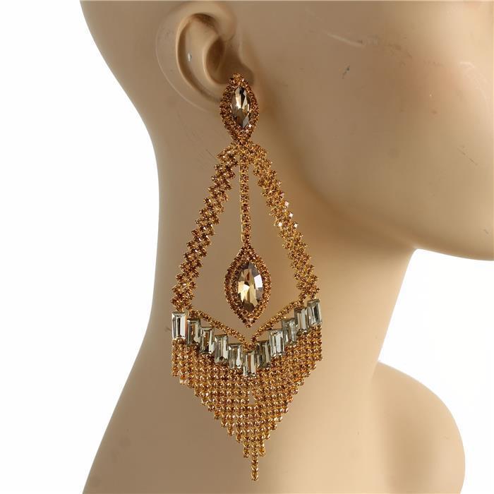 Crystal Evening Chandelier Earring