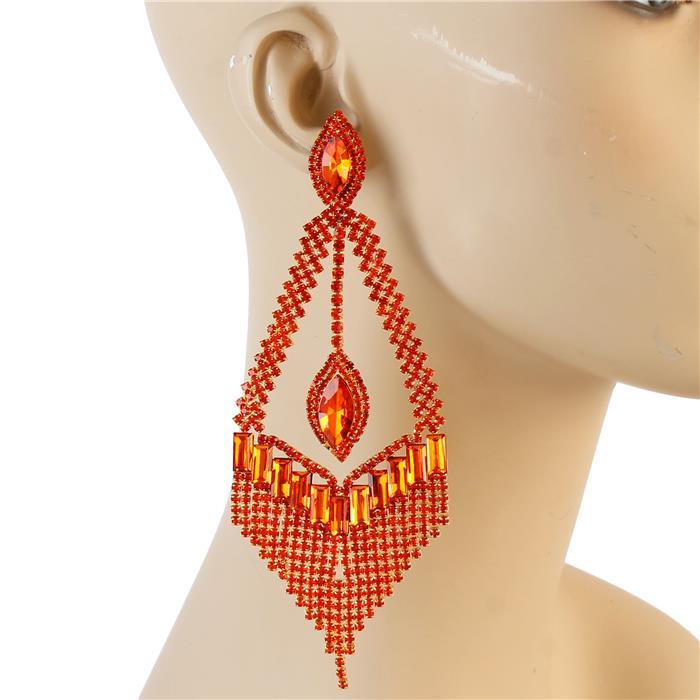 Crystal Evening Chandelier Earring