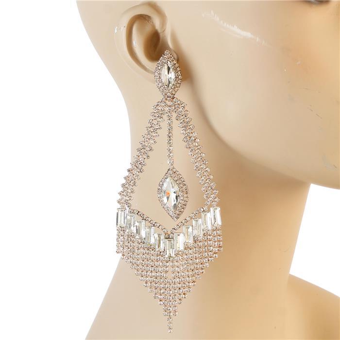 Crystal Evening Chandelier Earring