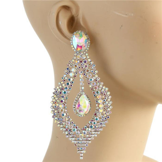 Crystal Evening Chandelier Earring