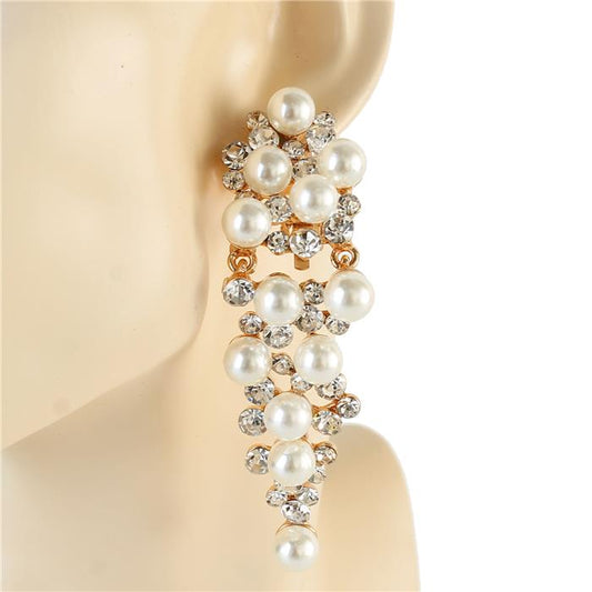 Pearl Vine Clip-On Earring